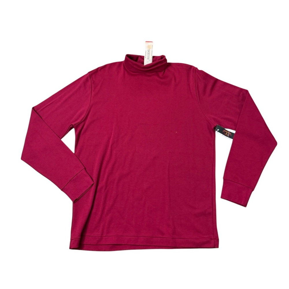 Vintage Charter Club by Jane Justin New Women's Burgundy Mock Neck Sweater Top